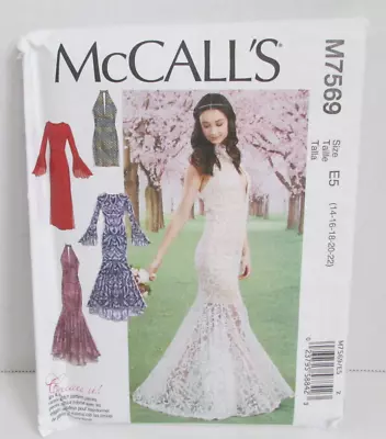 McCall's #M7569 Misses Dresses (Mermaid Skirt) Sz 14 - 22 - UNCUT • $10.99