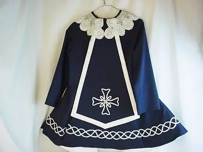 Girls Traditional Embroidered Irish Step Dance Dress Celtic Handmade Belt Sash • $49.99