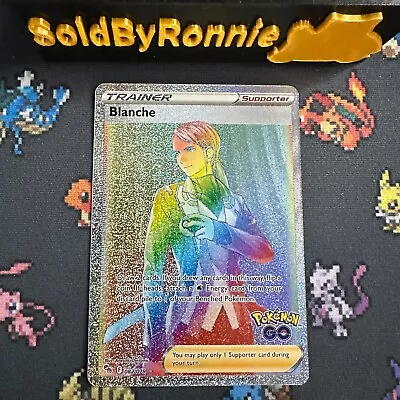 Blanche 082/078 Pokémon GO Secret Rainbow Rare Pokémon TCG  Near Mint • $9.98