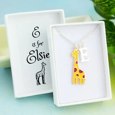 £11.49 • Buy Giraffe Necklace, Personalised Gift, Children's Jewellery, Cute Giraffe Gifts