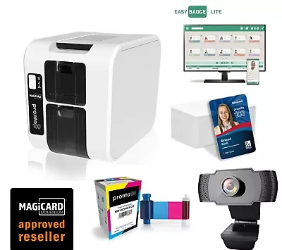 £914.43 • Buy Plastic Card Printer Magicard Pronto 100 With Ribbon, Software, Cards & Webcam.