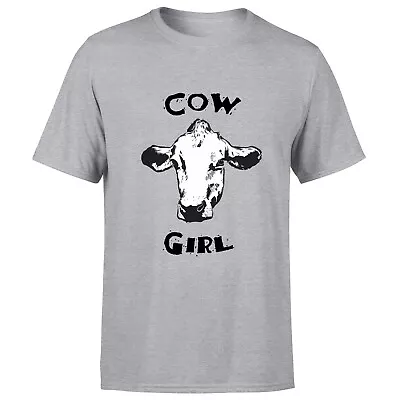 Cow Girl Womens T Shirt Funny Animal Graphic  For Her Ladies Novelty Tee • £9.99