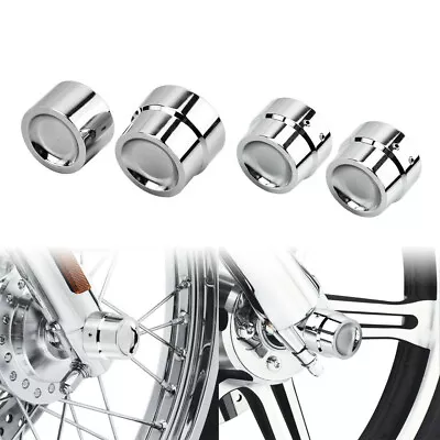 Chrome Front Rear Axle Nut Covers Cap For Harley Touring FLHT FLHX FLHR V-Rod US • $16.98