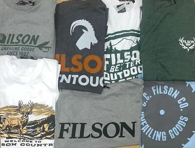 Filson Buckshot S T-Shirt Tee Soft Vintage Logo Retro Outdoor Hunting Fishing • $13.99