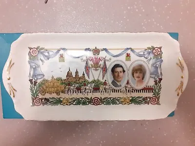 Coalport Charles And Diana  Royal Marriage Landscape Tray 1981 Limited Edition • £10