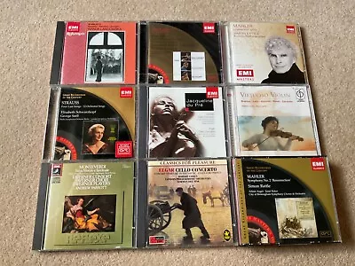 EMI Classical Strauss Elgar Mahler Monteverdi Jacqueline Du Pre Violin CD Bundle • £13.99