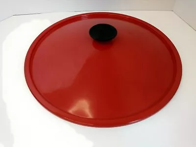 West Bend Electric Vintage 14  Wok Red Lid Only Replacement Part • $14.99