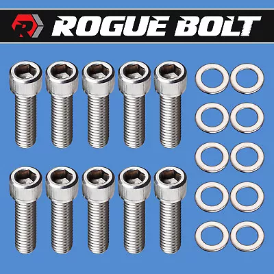 Pontiac V8 Intake Manifold Bolts Stainless Steel Kit 326 350 389 400 421 428 455 • $13.95