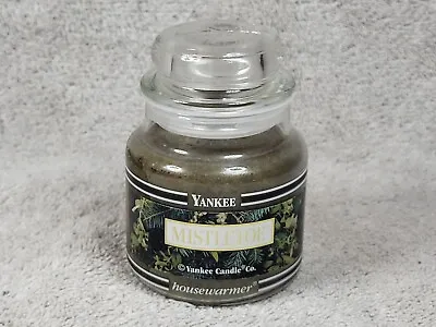 Yankee Candle Mistletoe 3.7 Oz Mini Jar Black Banded Label  • $7.95