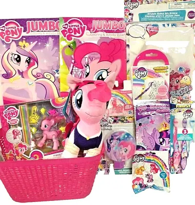 My Little Pony Kids Easter Toy Gift Basket Toys  Plush Pinkie Figure Play Set  • $49.99