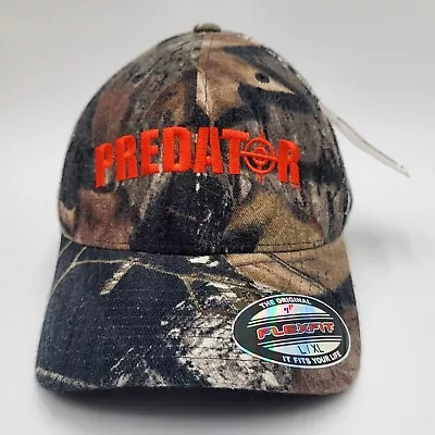Mossy Oak Predator Hat Cap Fitted L-XL Stretch FlexFit Camouflage Hunting Mens • $11.95