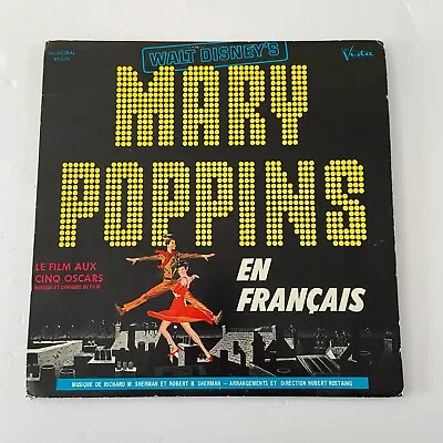 Walt Disney's Mary Poppins Vinyl LP En Francais Vista BV-3335 Julie Andrews • $48.60