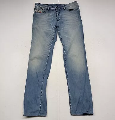 Vintage Diesel Jeans Mens 36x34 Blue Viker Straight Denim Italy Button Fly Y2K • $44.99