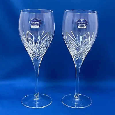 £14.99 • Buy Royal Doulton Juliette Crystal Wine Glasses Pair