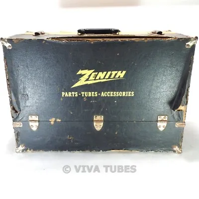 Large Black & Yellow Sylvania Vintage Radio TV Vacuum Tube Valve Caddy Case • $54.95