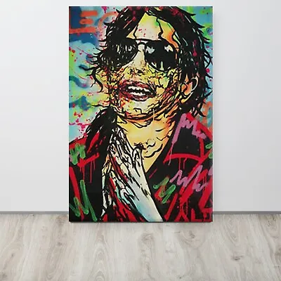 Alec Monopoly Canvas Michael Jackson Modern Art King Of Pop Framed Wall Art • $48