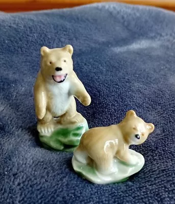 Wade Whimsies First North American Animals Mother Grizzly Bear And Cub 1958-61 • £8