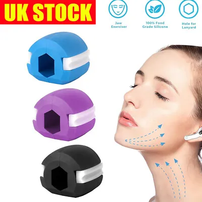 3Pcs Exerciser Jaw Line Jawline Trainer Face Fitness Ball Facial Muscles • £10.90