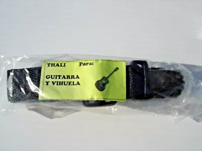 Guitar Strap 1 Inch Wide  For Guitar Or Vihuela Black With Little Hand • $4.99