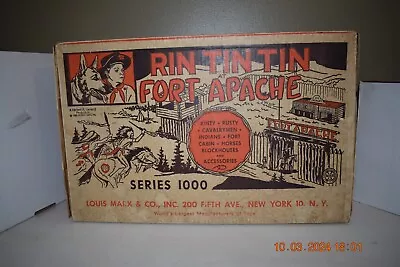 Vintage Marx Rin Tin Tin @ Fort Apache Playset #3658 Series 1000 Box • $13.50