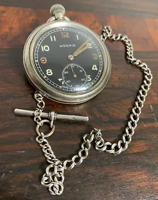 £130 • Buy WW2 Moeris British Military RAF ARMY GSTP Pocket Watch Swiss Made 15J Cal 19H