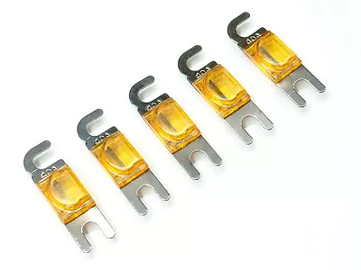 KnuKonceptz Silver Plated Mini ANL 40A Fuse 5pk MIDI • $7.99