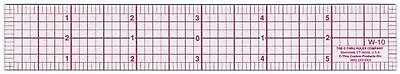 Westcott W-10 6-Inch 8ths Graph Ruler Transparent Plastic 1 Color May Vary  • $4.44