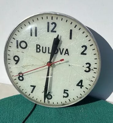 Vintage Pam Clock Bulova Watch Repair   Synchron Movement Advertising Display • $55