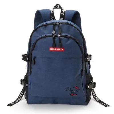 Women Girl's Blue Hello Kitty Backpack Travel Schoolbag Shoulder Bag Satchel • $47.29