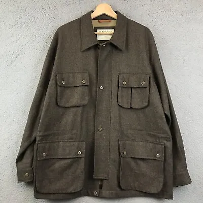 Vintage Orvis Heavy Wool Full Zip 4 Pockets Jacket Size L Hunting • $54.99