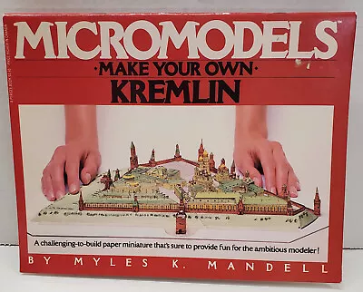 Card Model Make Your Own Kremlin MicroModels Paper Miniature Vintage 1983 • $10.53