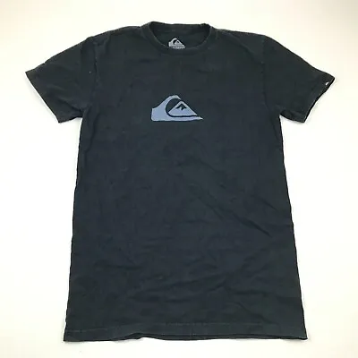 Quicksilver Shirt Size Medium M  Black Graphic Tee Adult Casual Top Surfer Surf • $15.02