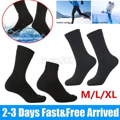 Waterproof Socks Breathable Sports Hiking Wading Camping Winter Skiing Sock Long • £12.59