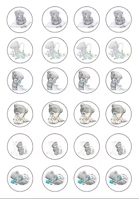£2.50 • Buy 24 Tiny Tatty Teddy Boy Wafer Cupcake Toppers