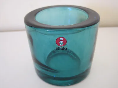 VG Iittala KIVI Marimekko MONDON? GREEN 60mm Glass Votive Tealight Candle Holder • $65