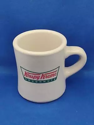 Krispy Kreme Doughnuts Advertising Coffee Mug Heavy Diner Style White Green Red • $9.99