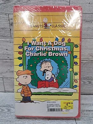 I Want A Dog For Christmas Charlie Brown (VHS 2004) Charles Schulz WATERMARK  • $12.97