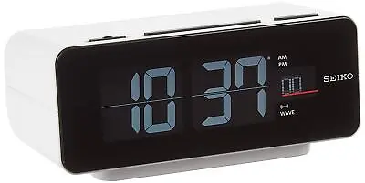 Seiko Table Clock DL213W Radio Controlled Digital AC Color LCD Series C3 FLIP • £88.25