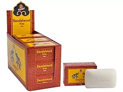 Sandalwood 12 Bars Kamini Soap Vegetable Based Soap FULL BOX  • $43.95