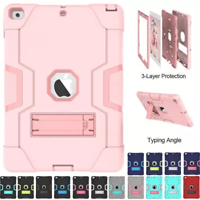 For IPad 6th 5th Gen 9.7 Inch Kids Shockproof Heavy Duty Armor Stand Case Cover  • £5.99