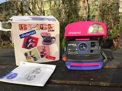 £89.99 • Buy Vintage Pink Purple Spice Girls Cam Polaroid 600 Instant Film Camera And Box