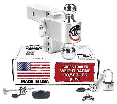 $319 • Buy Weigh Safe CTB4-2.5-SET TurnOver Ball 180� 4  Drop 2.5  Receiver W/ Lock Set