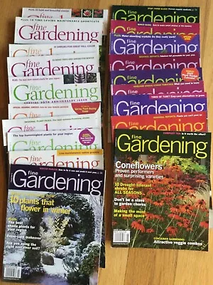 Lot Of 19 Fine Gardening Magazine Issue 116 To 134 Jul 2007 To Jul 2010 Incl. • $30
