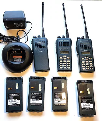 Motorola UHF CT250 And CT450 Radios Charger And Battery Package • $129.99