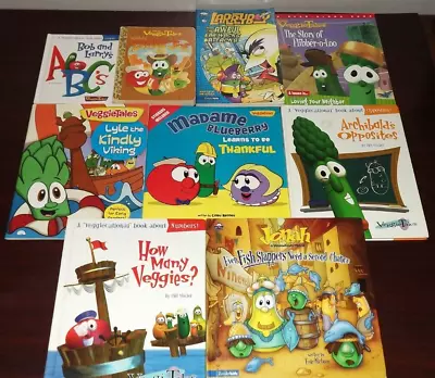 Lot Of 9 Veggie Tales Books • $22