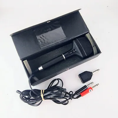 Philips SBC 472 Stereo Electret Microphone Mic W Case & Adapter Cable Works Vtg • $17.99