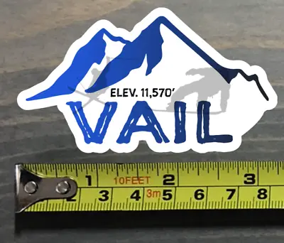 Vail Sticker Decal Mountain Ski 3.25  Snowboard Resort Colorado PO • $3.98