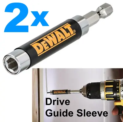 £7.99 • Buy 2x DeWALT Bit Holder Magnetic Screw Screwdriver Hex Sleeved Drive Guide Sleeve