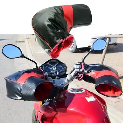 Warmer Mitts Winter Motorcycle Scooter Bike Handlebar Hand  Muffs Gloves • $21.81