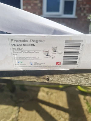 £5 • Buy Mercia Modern Chrome Plated Basin Taps